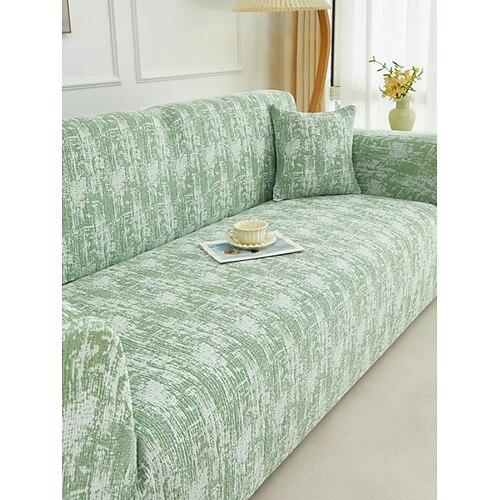 1 Stück modischer und luxuriöser Sofabezug aus elastischem Kunstleder, dekorativer Sofaschutz, rutschfest, staubdicht, kratzfest, geeignet für Schlaf- und Wohnzimmer zu jeder Jahreszeit Image