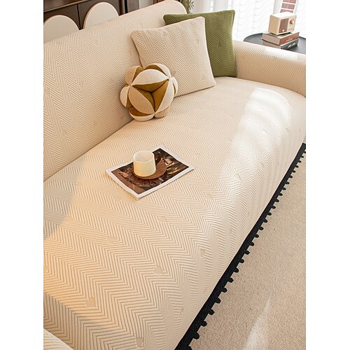 1 Stück Jacquard-Samt-Sofabezug mit Amor-Motiv, modisch und luxuriös, dekorativer Sofaschutz, rutschfest, staubdicht, kratzfest, geeignet für Schlaf- und Wohnzimmer zu jeder Jahreszeit Image