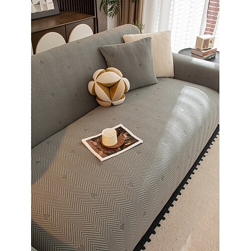 1 Stück Jacquard-Samt-Sofabezug mit Amor-Motiv, modisch und luxuriös, dekorativer Sofaschutz, rutschfest, staubdicht, kratzfest, geeignet für Schlaf- und Wohnzimmer zu jeder Jahreszeit Image