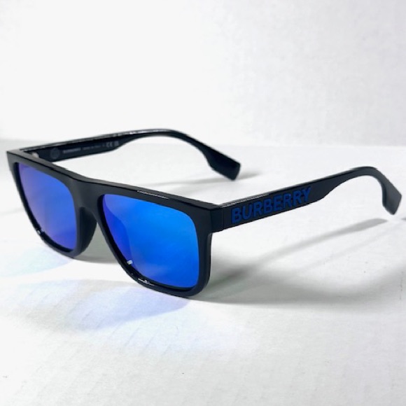 Burberry Accessories | Burberry B 4402-U 3001/55 Sunglasses New Authentic | Color: Black/Blue | Size: 56-17-145