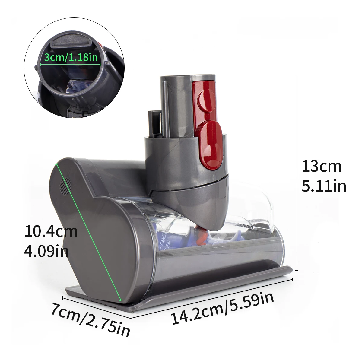 Brosse électrique anti-acariens pour matelas, pour aspirateur Dyson V7 V8 V10 V11 V15, Mini outil motorisé, tête de brosse