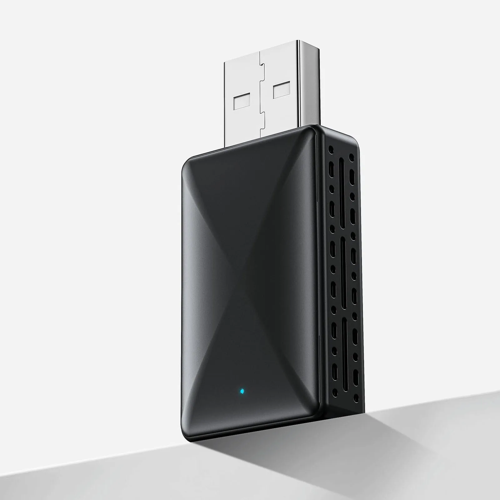 2-in-1-AI-Box-Mini-Adapter, verkabelt mit kabellosem Carplay und Android Auto, kompatibel mit 99 % Autos, Plug-and-Play-WiFi-Smart-Dongle Image