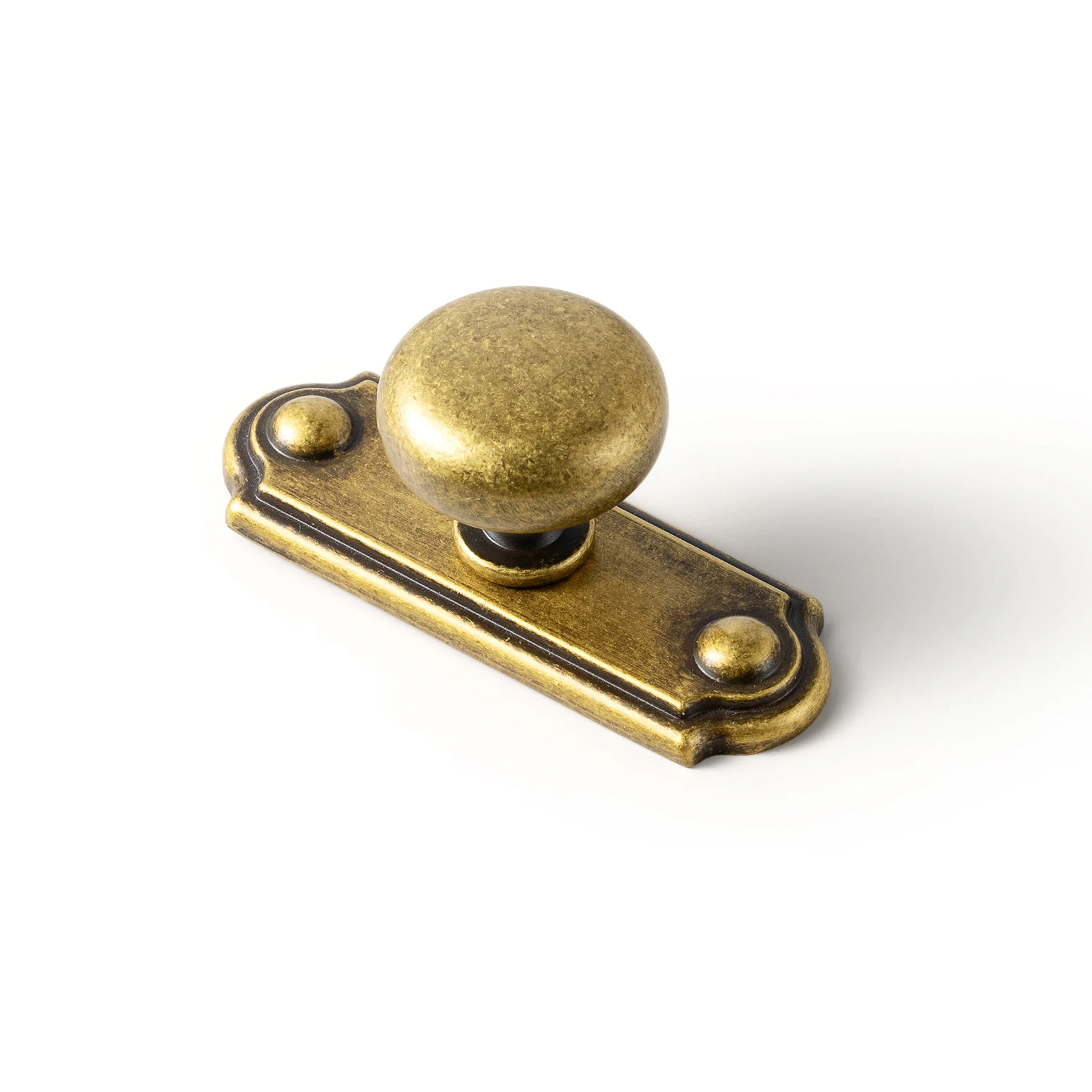 Schrankgriffe aus antikem Messing für Schlafzimmer. Schubladengriffe aus massivem Vintage-Messing für Küchenschränke und Kommoden