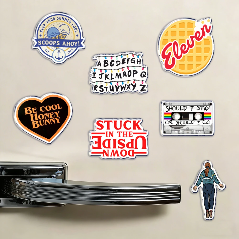 Heiße Horror-TV-Show-Serie, Kühlschrankmagnete, die auf den Kopf stecken, elf magnetische Aufkleber für Türen, Auto, Heimdekoration, einzigartige Geschenke Image