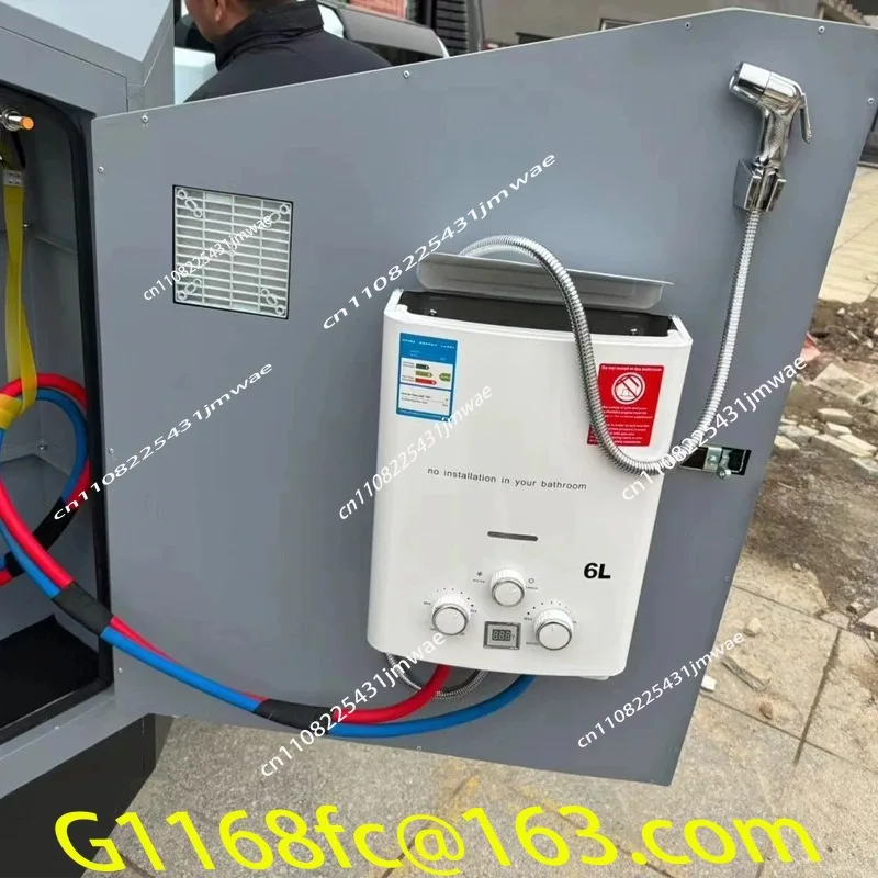 Warmwasserbereiter 6L Outdoor Camping Sofortheizung Bad mit Duschkopf Warmwasserbereiter Auto LKW Zelt Image