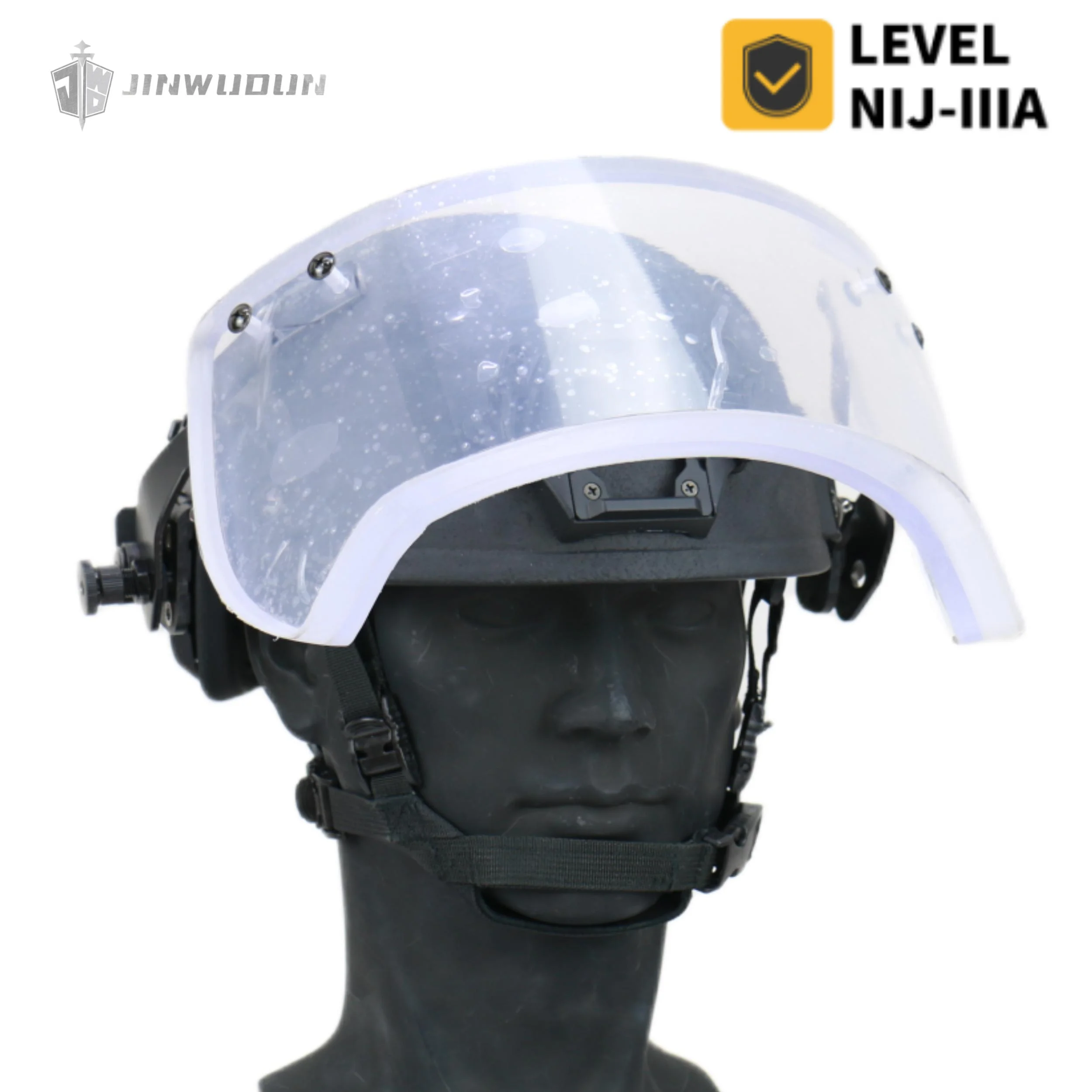 Ballistisches Visier NIJ IIIA Level Kugelsichere Maske Abnehmbares kugelsicheres Visier für kugelsichere Helme FAST MICH Image