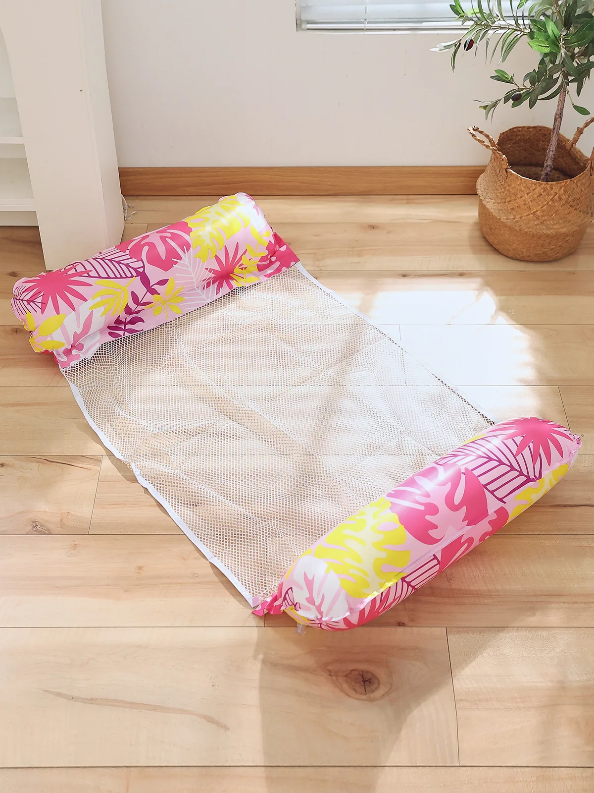 PVC Faltbare Wasser Hängematte Sommer Aufblasbare Schwimmende Gestreiften Für Erwachsene Schwimmen Matratze Meer Schwimmen Ring Party Sonnenbaden Matratzen Image