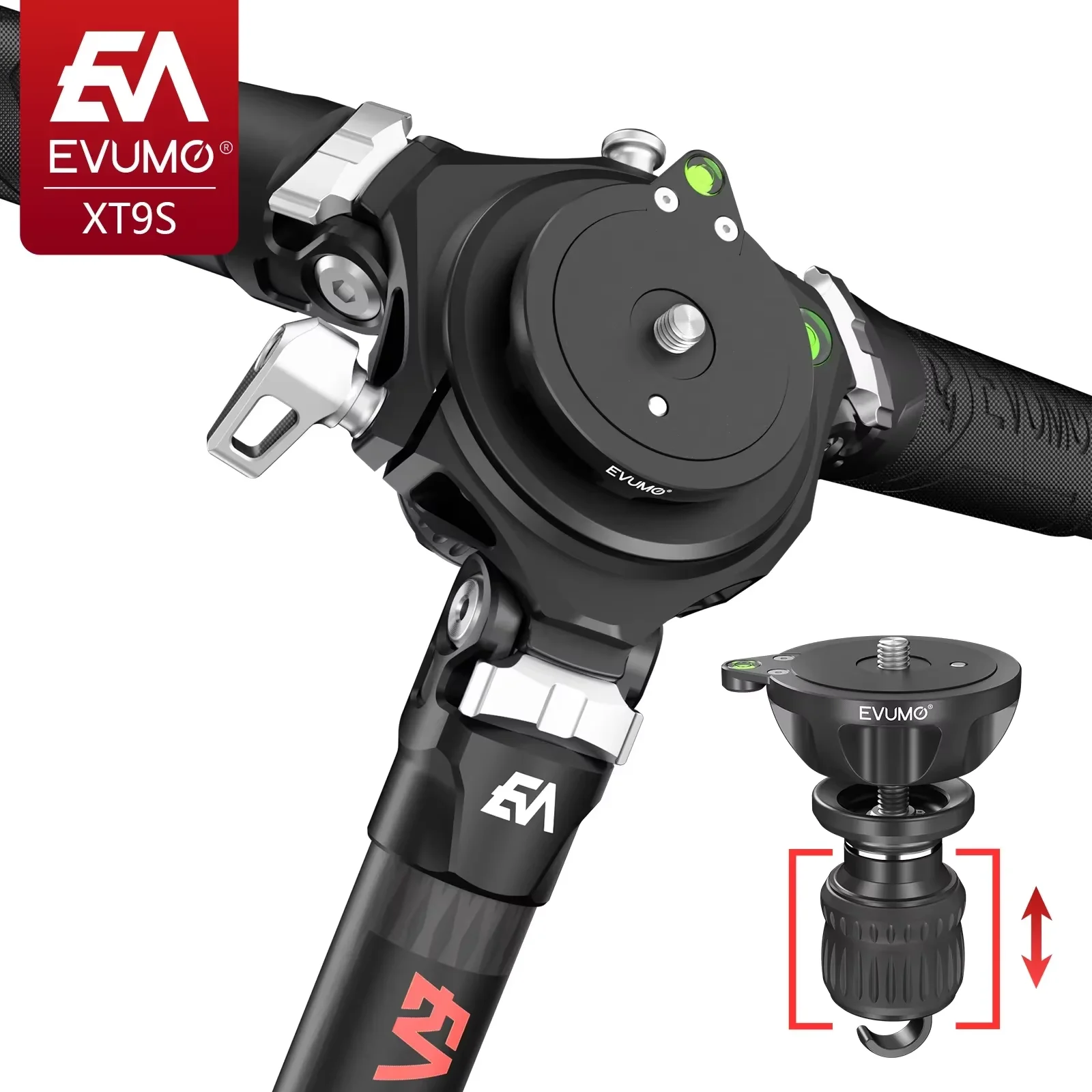 64,9'' Jagd Carbon Stativ für Kamera Professionelle Kamera Stativ Heavy Duty Carbon Faser Ständer Telefon Max. Last 88lbs/40kg