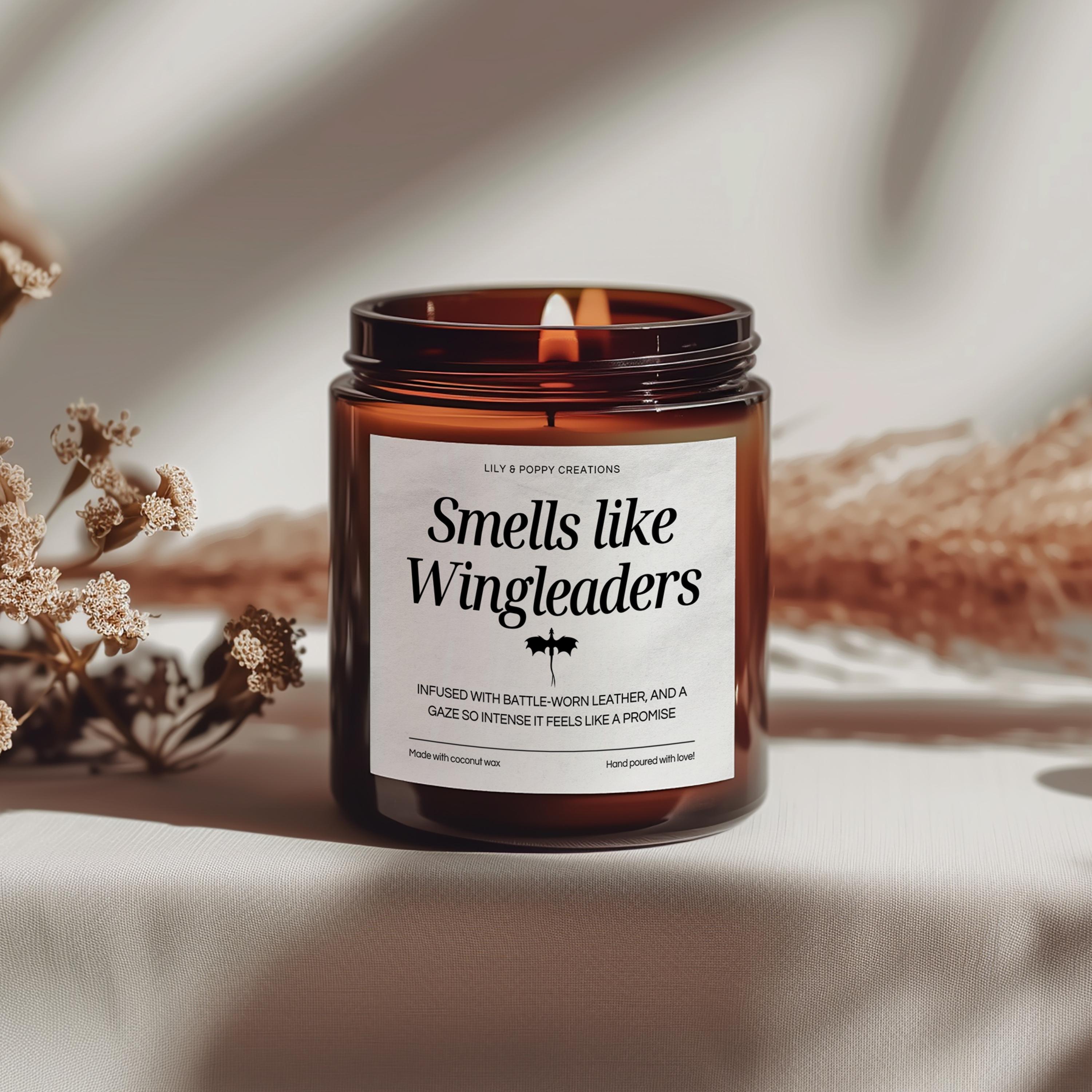 Candela Smells Like Wingleaders, Candela per lettori di Smut, Regalo per amanti dei libri Smut, Lettore di libri speziati, Regali per amanti dei libri