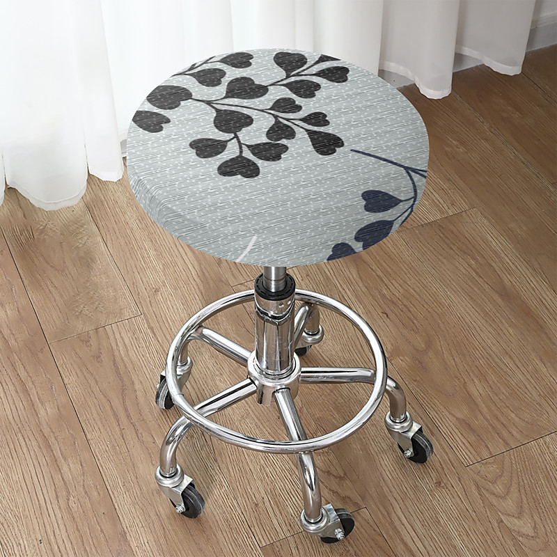 Modern Geometric Office Chair Stool Covers, Elastic Polyester Slipcovers for Home Office, Student Study, Apartment Creative Workspace Decoration