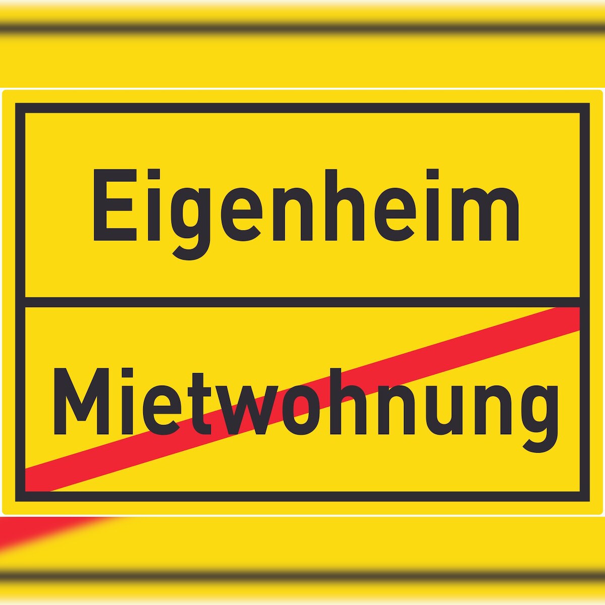 HB-Druck Eigenheim Mietwohnung Aufkleber Ortsaufkleber A2 (420x594mm) Image