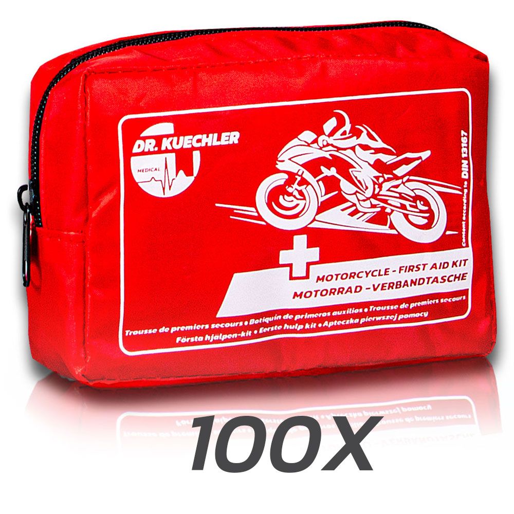 Dr. Kuechler Medical® Kit di pronto soccorso per moto DIN 13167 Mini k