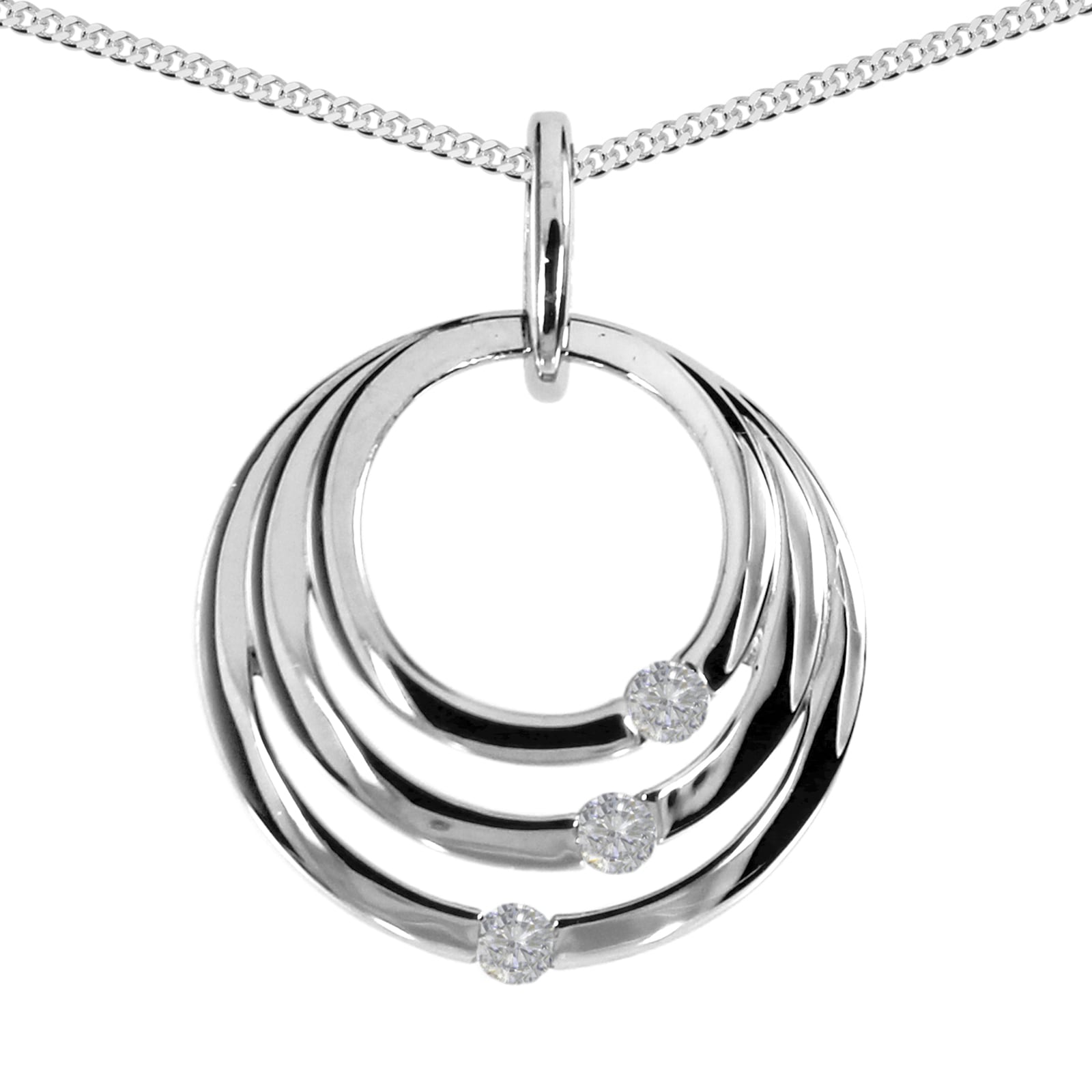 Kette mit Anhänger OSTSEE-SCHMUCK "Ostsee-Schmuck Kette mit Anhänger Ruby Kette mit Anhänger Ruby" Gr. 45, silber, Halsketten, Damen, 45cm, Silber 925 (Sterlingsilber), L: 42