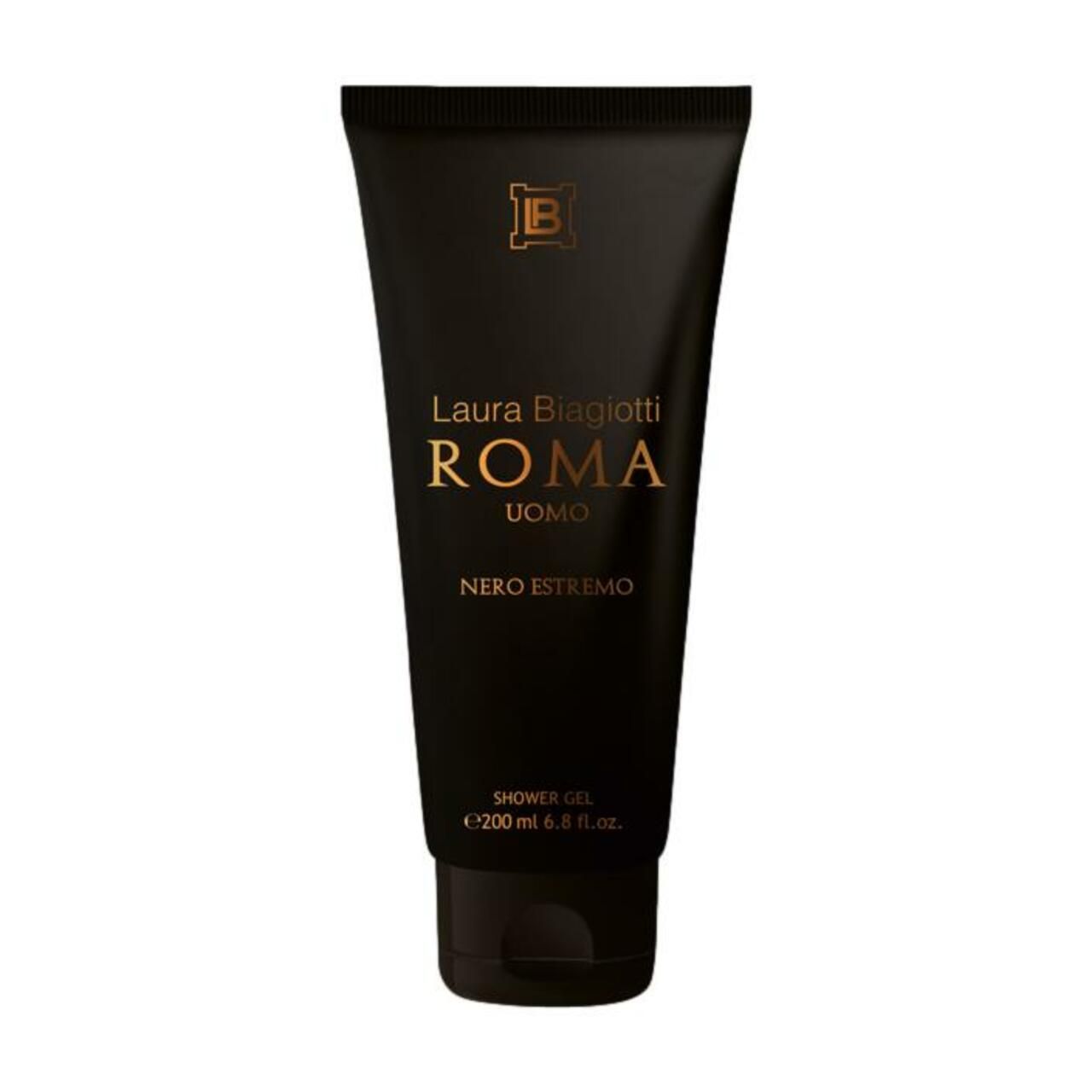 Laura Biagiotti, Roma Uomo Nero Estremo Shower Gel 200 ml Schiuma da b