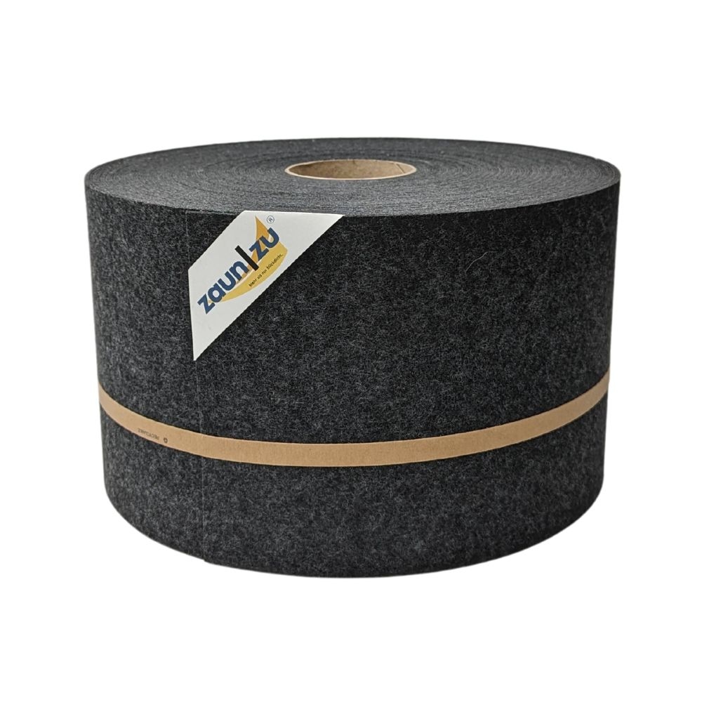 zaun|zu® Sichtschutz Design Vlies für Doppelstabmatten Schwarzgrau 50m Image