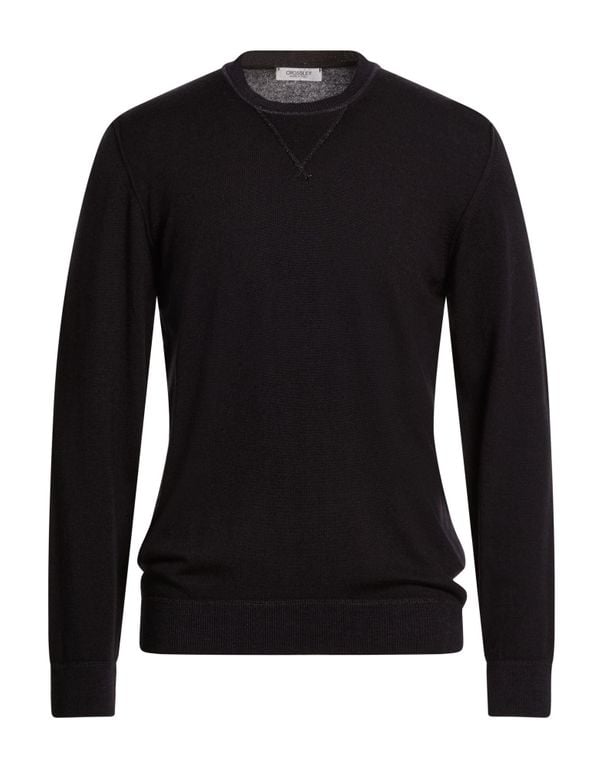 Midnight Sweater Virgin Wool - Black - Crossley Knitwear