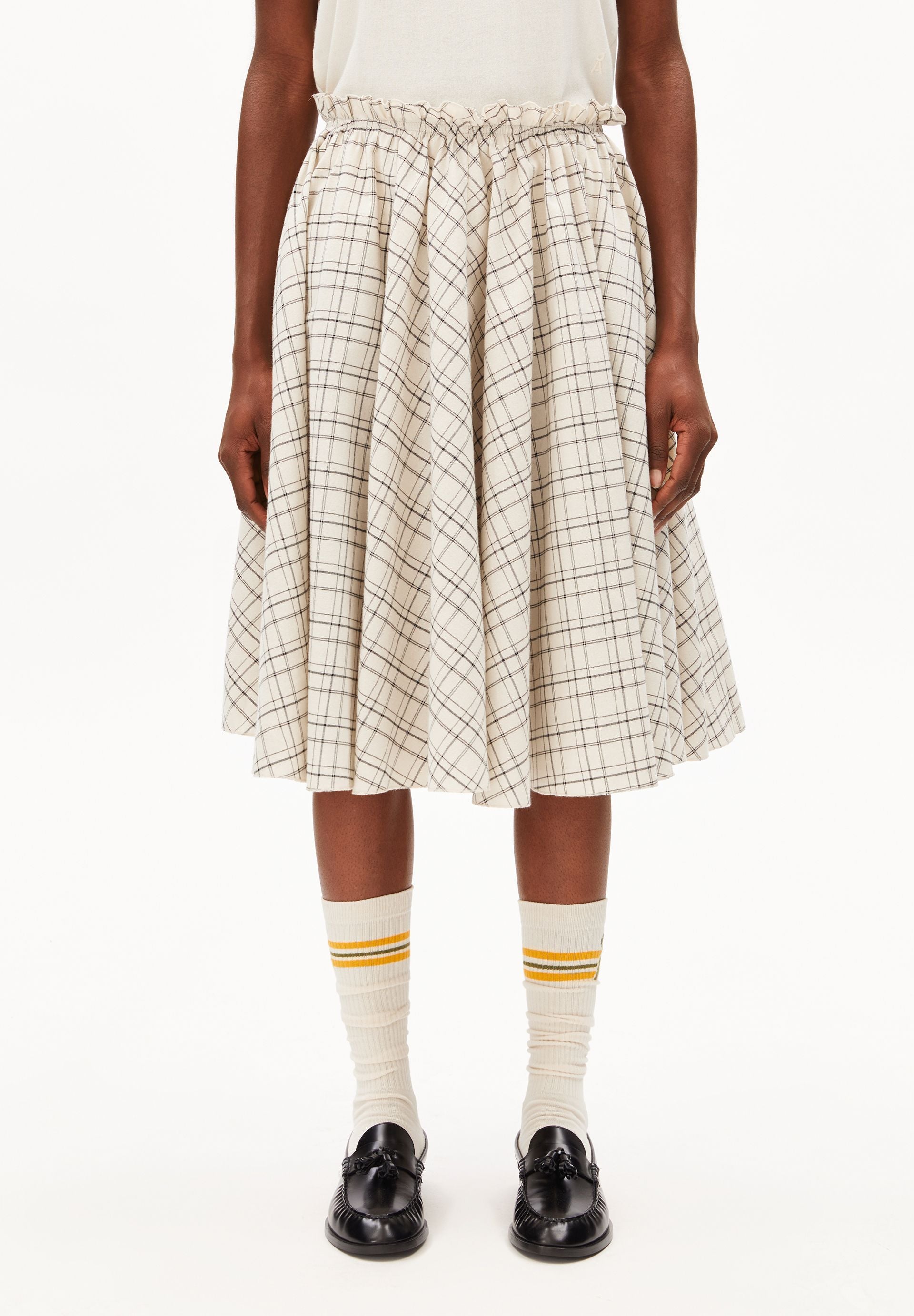 KARIERTER TELLERROCK |100% Bio-Baumwolle - mehrfarbig (S)