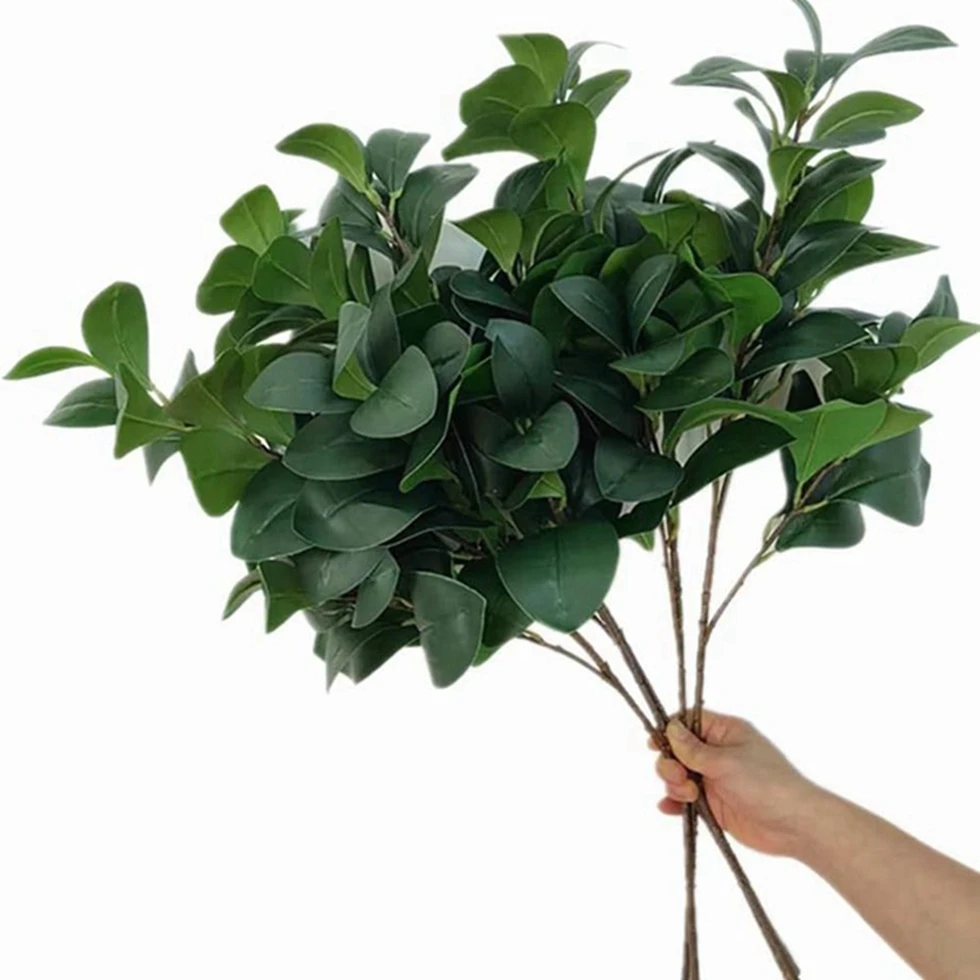 1/2pc Artificial Plants Green Office Bride Bouquet Wedding Home Vase Garden Wreath Courtyard Dining Table Outdoor DIY Gift Decor