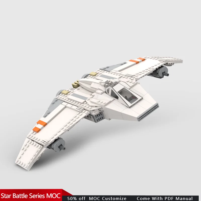 519 PCS Star Scuffle V-Wing Airspeeder MOC Anpassen Modulare Baustein Ziegel Pädagogische Einfache DIY Jungen Urlaub Spielzeug Geschenke Image