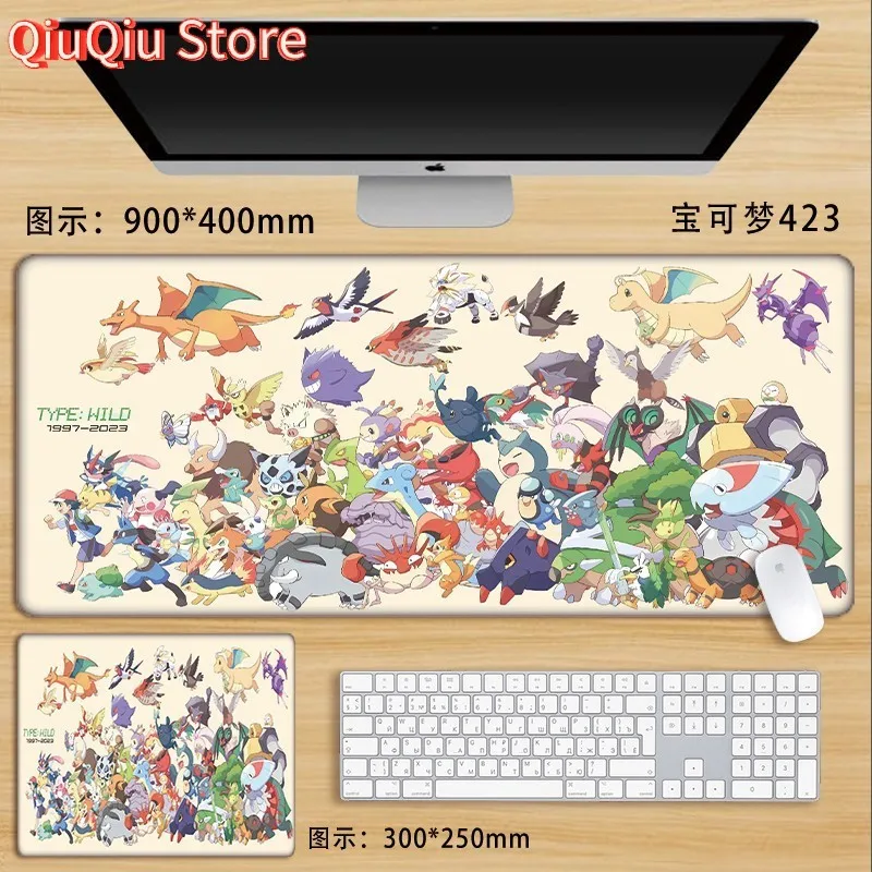 Charizard Blastoise Venusaur Pokemon Starter Evolution Mauspad, Gaming-Schreibtischunterlage mit rutschfester Basis Image