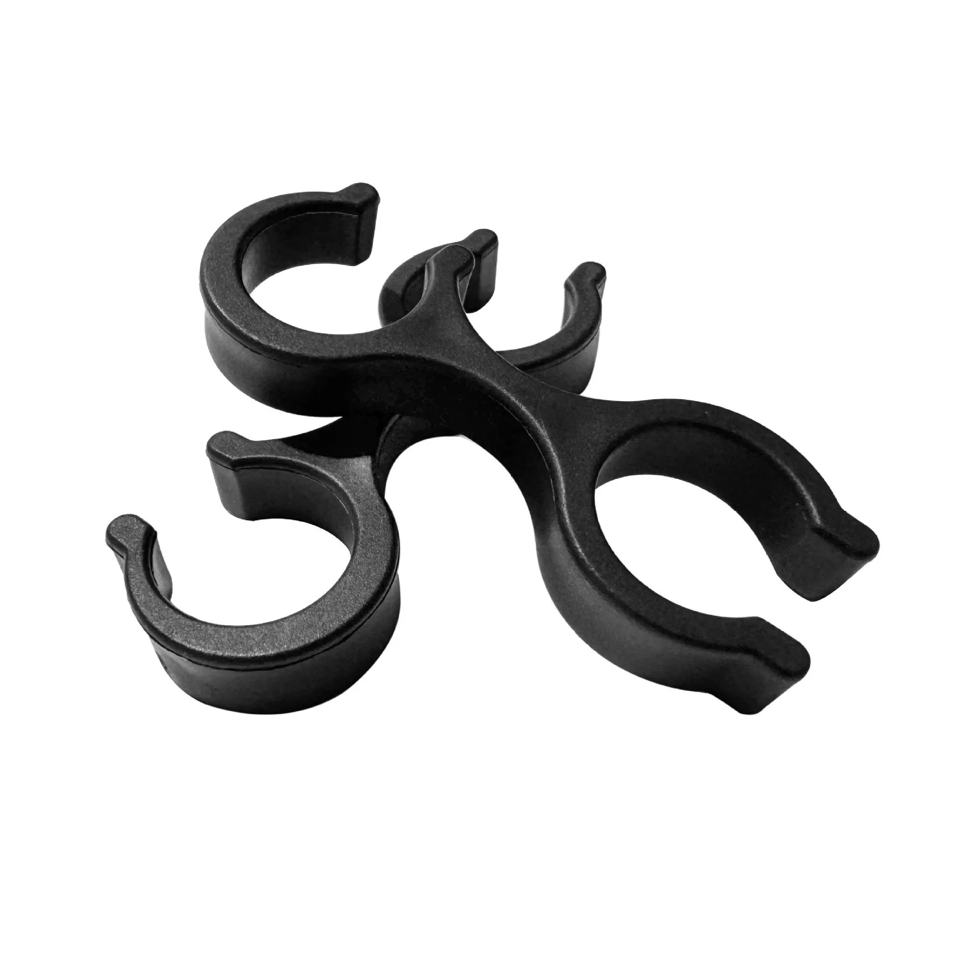 4 Stück Gehstock-Clips, Aufbewahrungsverschlüsse, Alpenstock-Clips, Handschellen, Formclip, drehbare Verschlüsse, Camping, Wandern, Zubehör Image