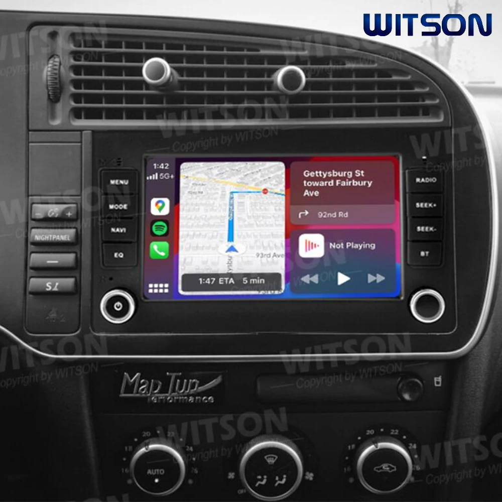 7-Zoll-Android-OEM-Style für SAAB 9-3 93 2007-2012 ohne DVD-Laufwerk, Bildschirm, WLAN, CarPlay, Radio, GPS, Autoradio, Navigation, Stereo Image