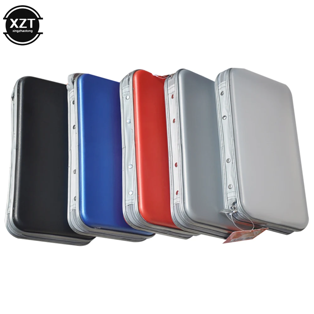 Wasserdicht 80 stücke Kapazität Disc CD Tasche DVD VCD Brieftasche Lagerung Organizer Fall CD Hülse Harte EVA Tasche Album Box Halter mit Reißverschluss