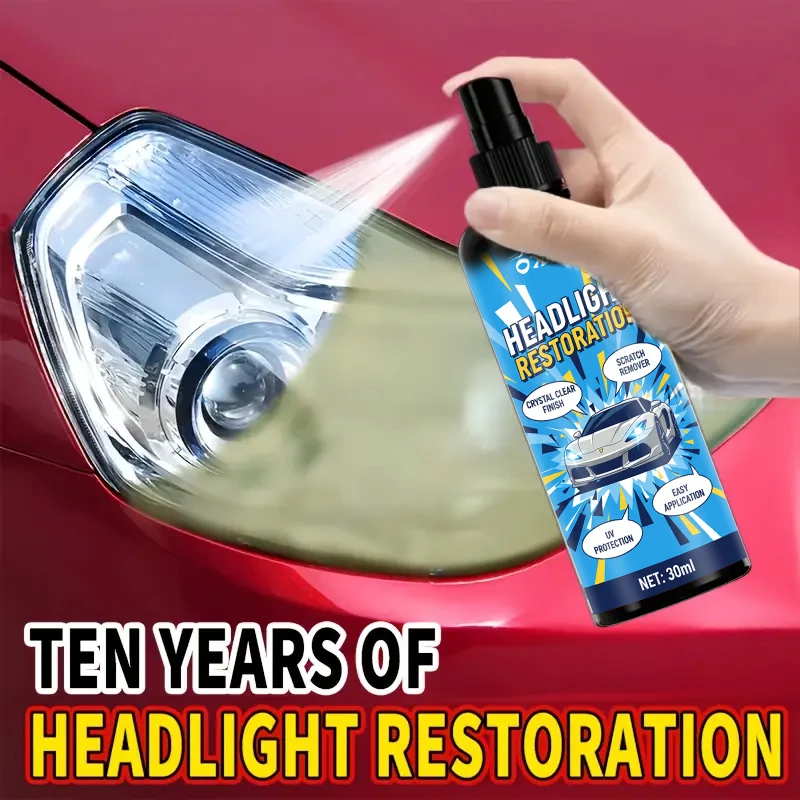 Polierset zur Wiederherstellung der Autoscheinwerfer – Reparaturpaste für Kratzerentferner und Oxidationsreiniger für die Scheinwerfermontage Image