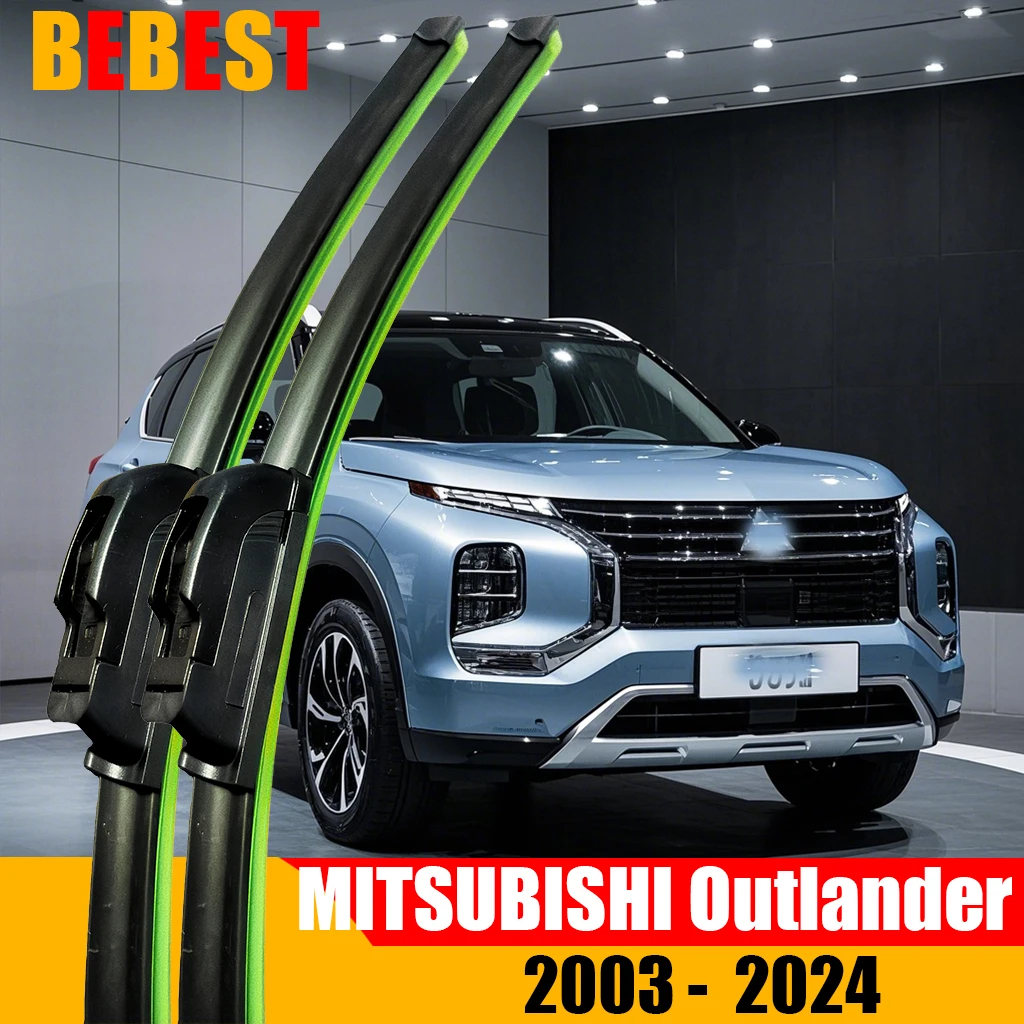 Für Mitsubishi Outlander 1 2 3 2003-2024 Outlander CU CW GF GG Frontscheibe Wischer Klingen 2 stücke Windschutzscheibe fenster Zubehör Image