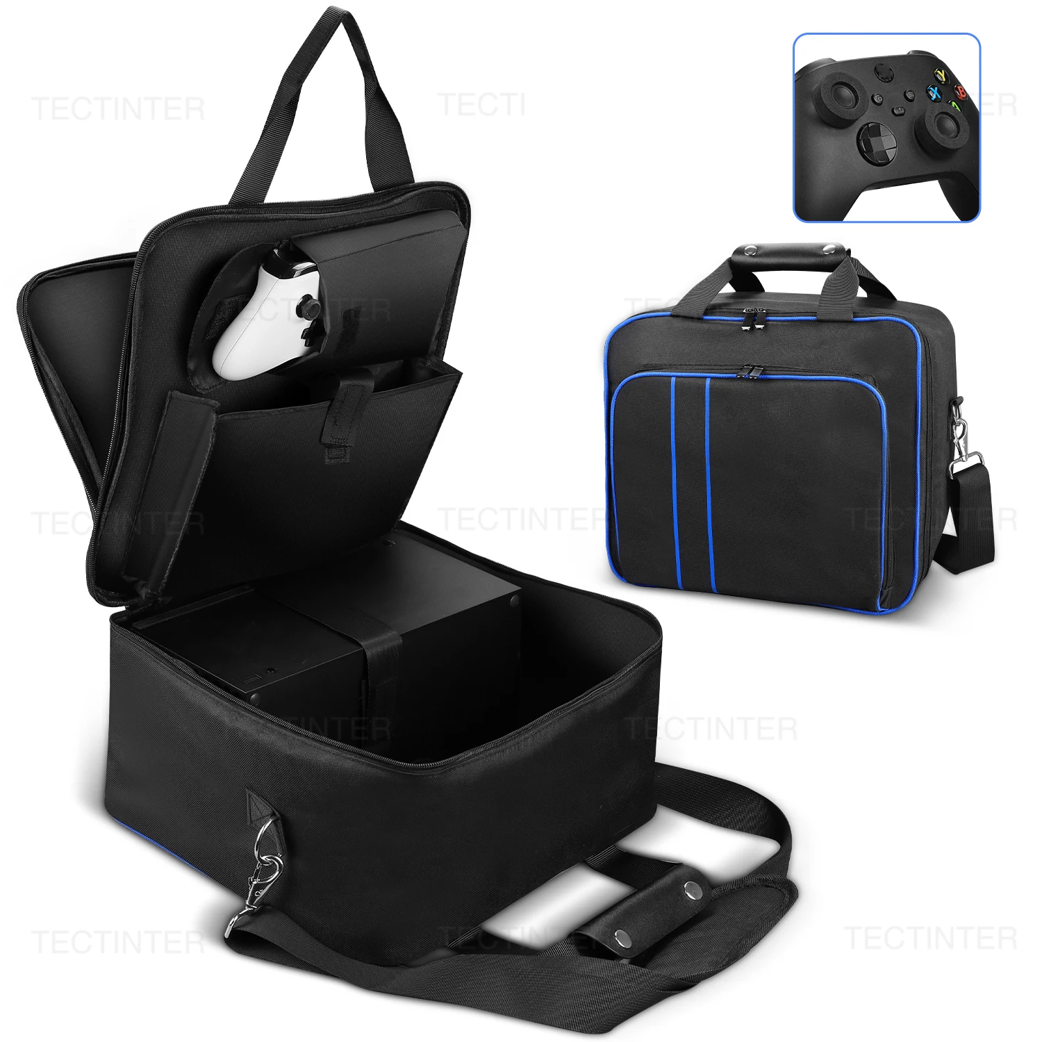 Carrying Case Storage Bag For Xbox Series X/S Game Console EVA Hard Protective Travel Shell For Xbox Series X/S Accessories