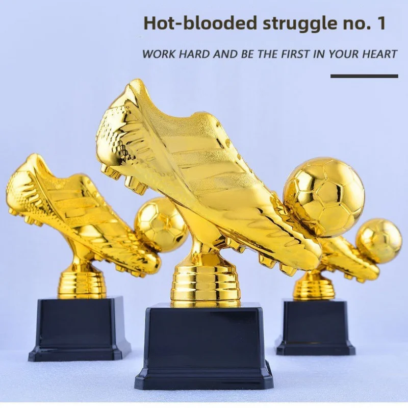 Golden Boot Golden Globe Award Kunststofftrophäe Fußballtrophäe Kunststoffhandwerk Geschenk Souvenir Zinklegierung Trophäemedaille Image