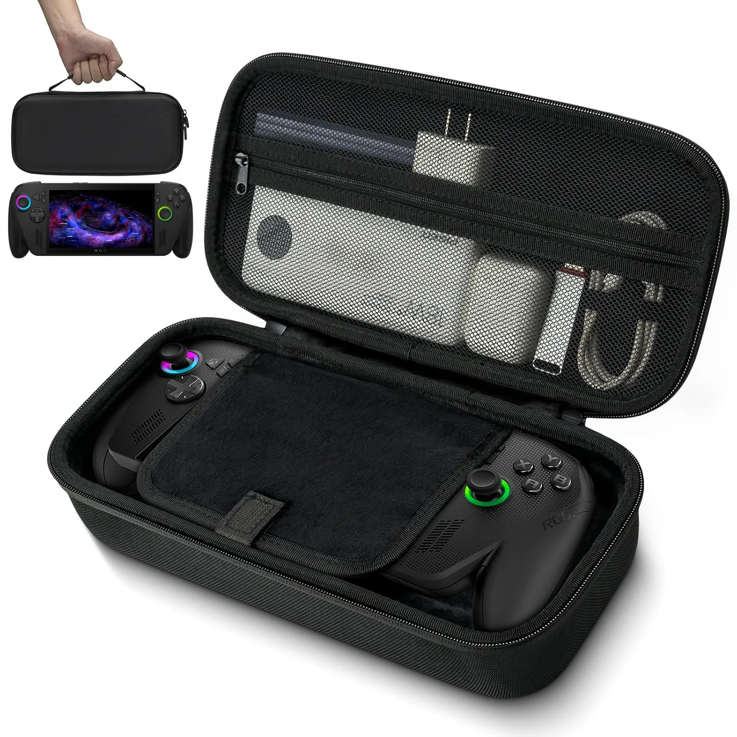 EVA Carrying Case for ASUS ROG Xbox Ally Game Console Portable Travel Protective Bag Shell for ROG Xbox Ally X Accessories