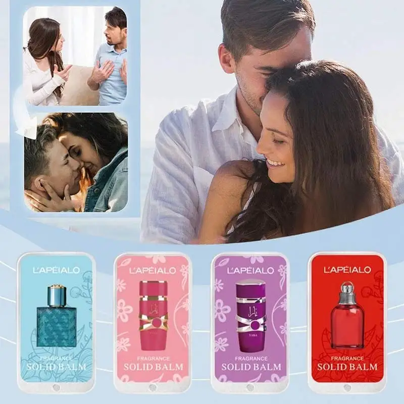 Profumo ai feromoni per il corpo arabo unisex Balsamo solido Deodorante profumato a lunga durata Profumo solido tascabile portatile Fragranza di colonia