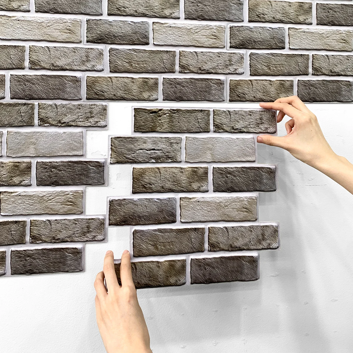 10 pezzi adesivo da parete 3D autoadesivo pannello da parete in mattoni finti staccare e incollare piastrelle da cucina backsplash adesivo per piastrelle da parete per bagno