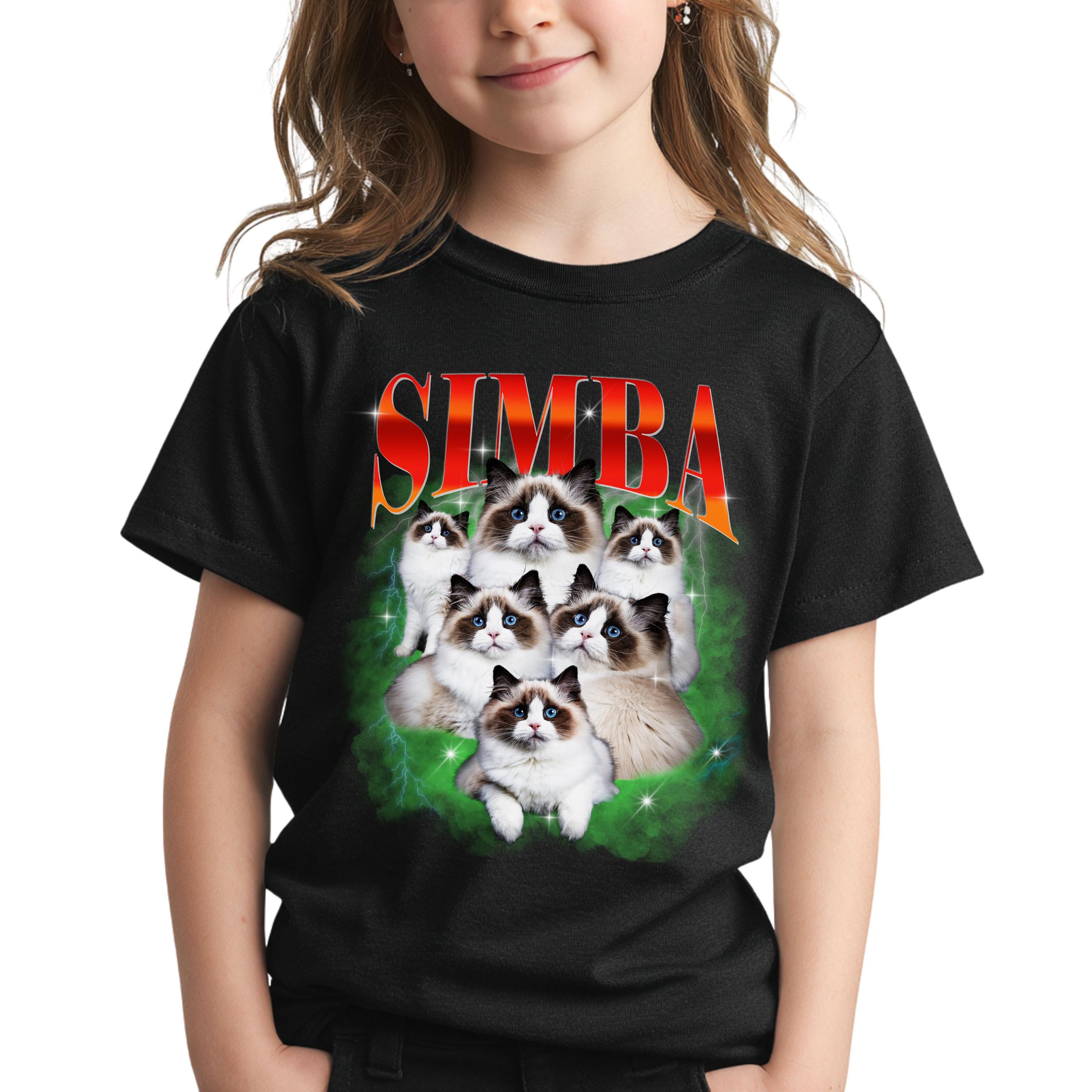 Maglietta personalizzata per bambini, manica lunga, felpa, felpa con cappuccio, maglietta personalizzata con faccia da bootleg per ragazzi, maglietta