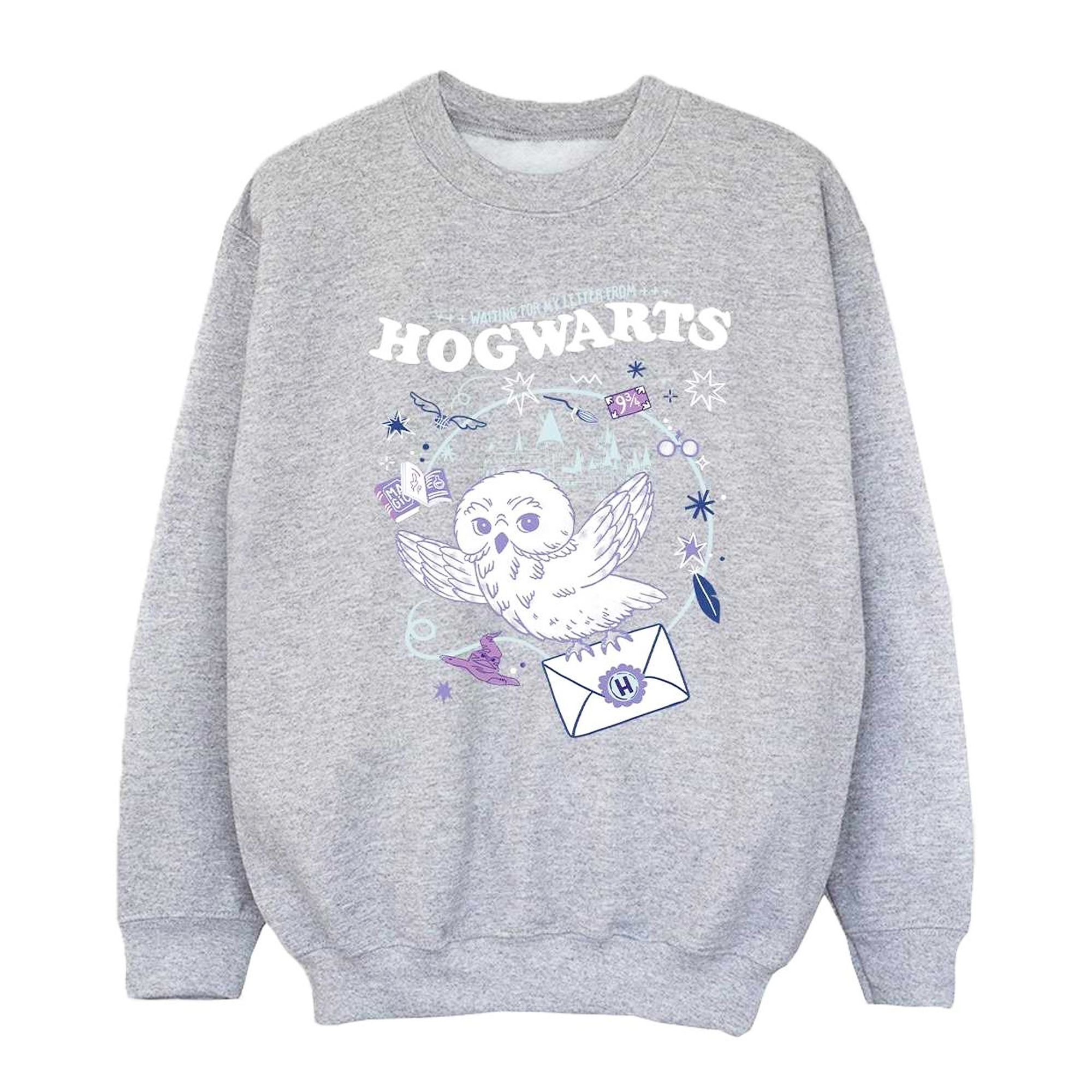 Harry Potter - "Letter From Hogwarts" Sweatshirt für Mädchen (Grau) Image