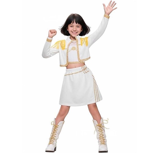 Von koreanischen Idolen inspiriert Popstar Kostüm Festkleidung Virtuelles Idol for Mädchen Kinder Halloween Karneval Leistung Comic-Konzert Anime Expo Image