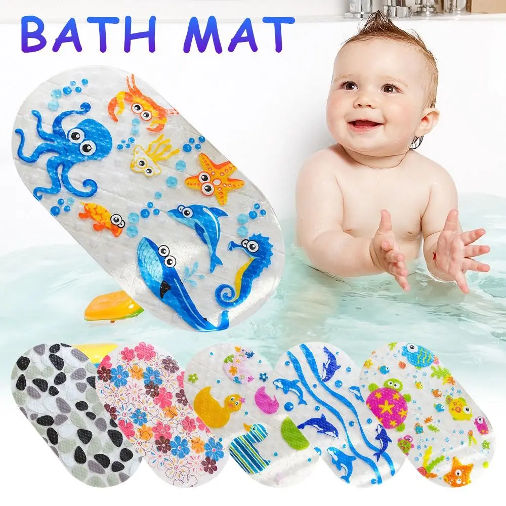 Weiche Cartoon PVC Kinder Anti Slip Badematte Baby Sicherheit mit Sauger PVC Pad Dusche Pad Badewanne Matten Badezimmer Teppich