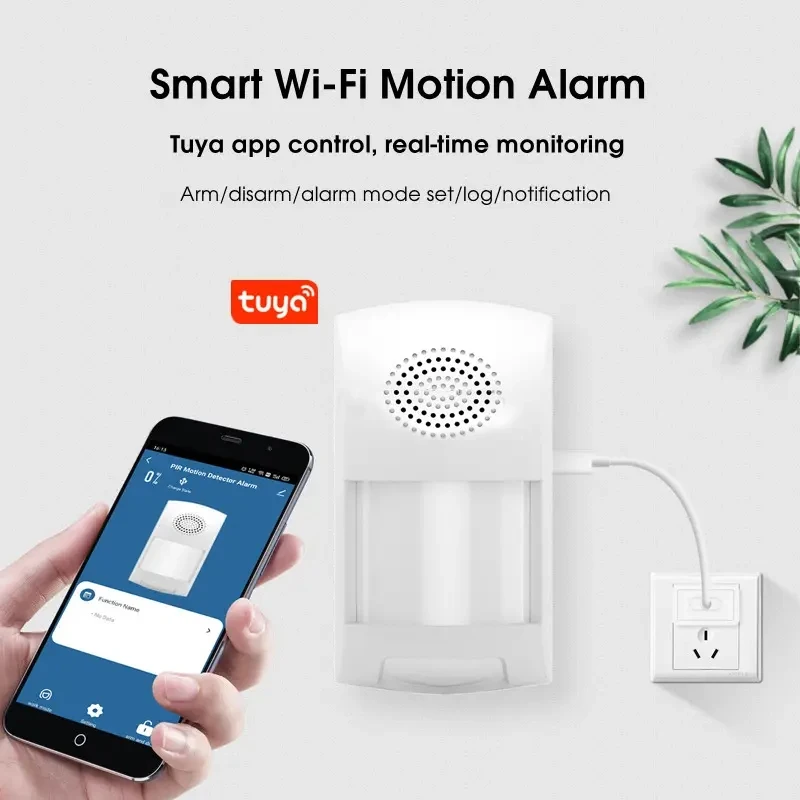Tuya Smart WiFi Hause Einbrecher Alarm Sensor Infrarot Motion Detektor PIR Sensor Smart Leben APP Sicherheit Schutz Remote Monitor Image