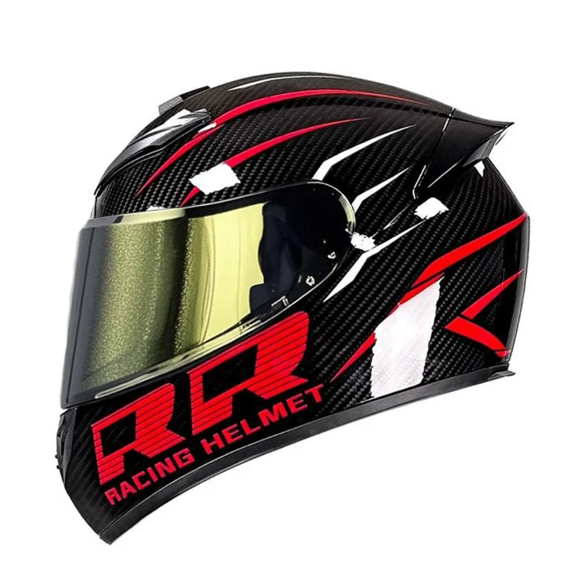 Casco moto DOT unisex Casco casco di sicurezza DOT Casco da moto Outdoor Up Ridin casco da corsa casco integrale Casco Capacete protettivo