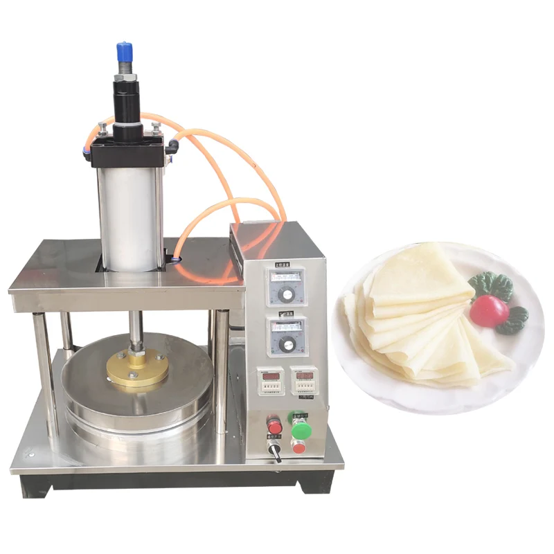 Pizzateig Gebäck Elektrische Pressmaschine Tortilla Maker Chapati Presser Sheeter Teigabflachungsausrüstung Image