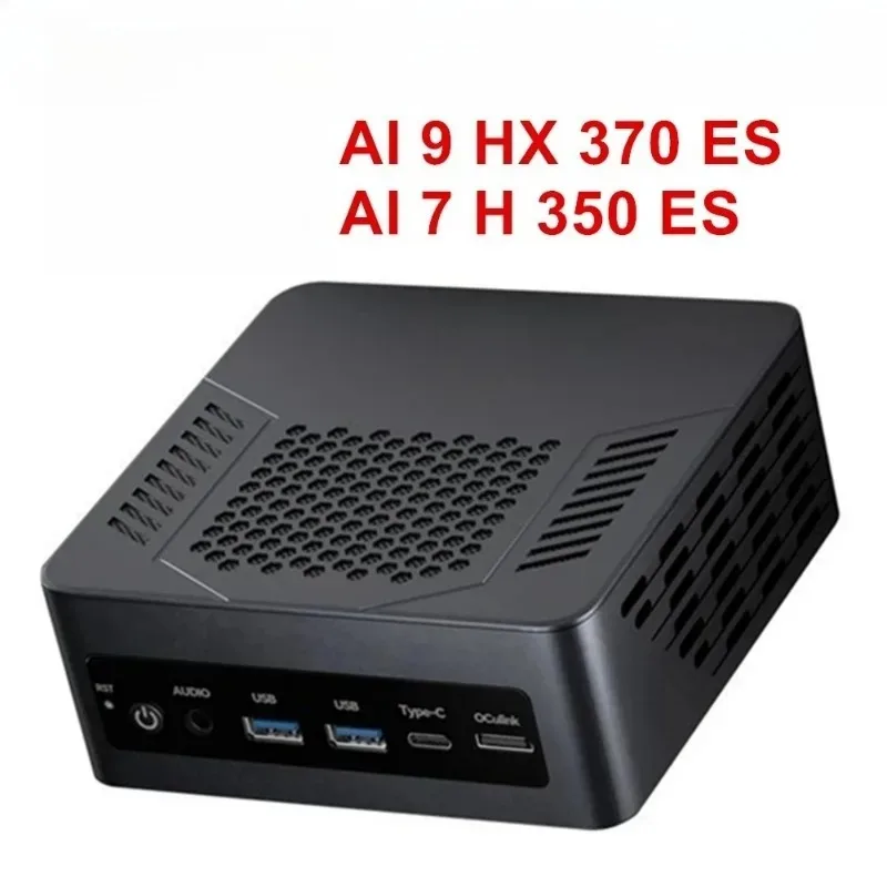 Topton Gaming Mini PC AMD Ryzen AI 9 HX 370 ES AI 7H 350 ES OCuLink USB4 2x2,5G LAN 2xPCIe Desktop-Computer Windows 11 WiFi6E