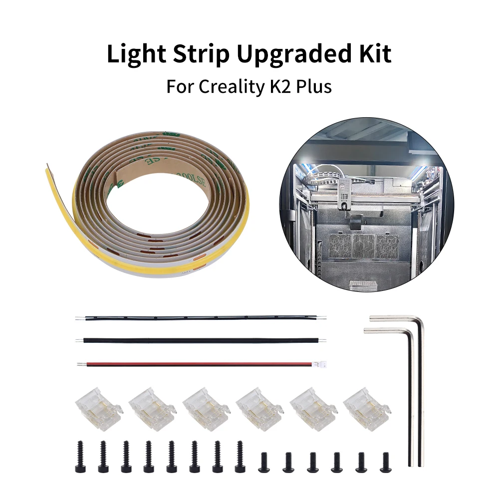 Toaiot Verbessertes COB-LED-Kit für Creality K2 Plus, superheller LED-Lichtstreifen, 3D-Drucker-Zubehör für K2 Plus Image
