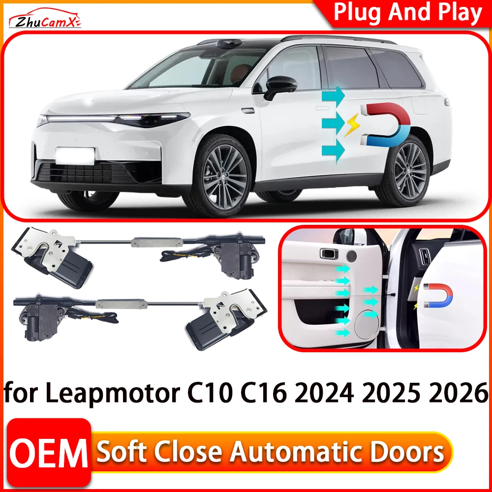 Für Leapmotor C10 C16 2024 2025 2026 Auto Automatische Elektrische Soft-Close Türschließer Power Schließen Tür Komfort Schließen system Image