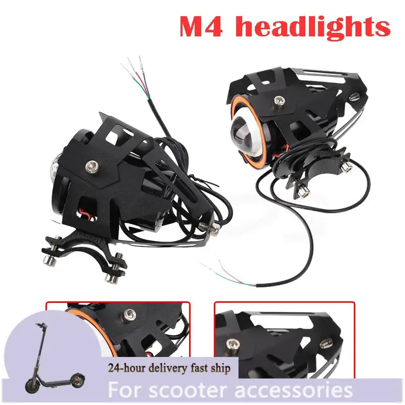 Angel Eyes Zusatz-LED-Strahler, Elektroroller, LED-Leuchten, Mini-U7-Scheinwerfer, 12 V, blinkende Nebelscheinwerfer mit großer Reichweite