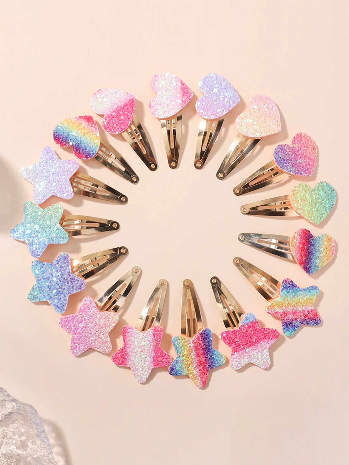 8/10/16Pcs Glänzende blume Kaninchen BB Haar Clips für Mädchen Handgemachte Haarnadeln Barrettes Headwear mode Kinder baby Haar Zubehör Image