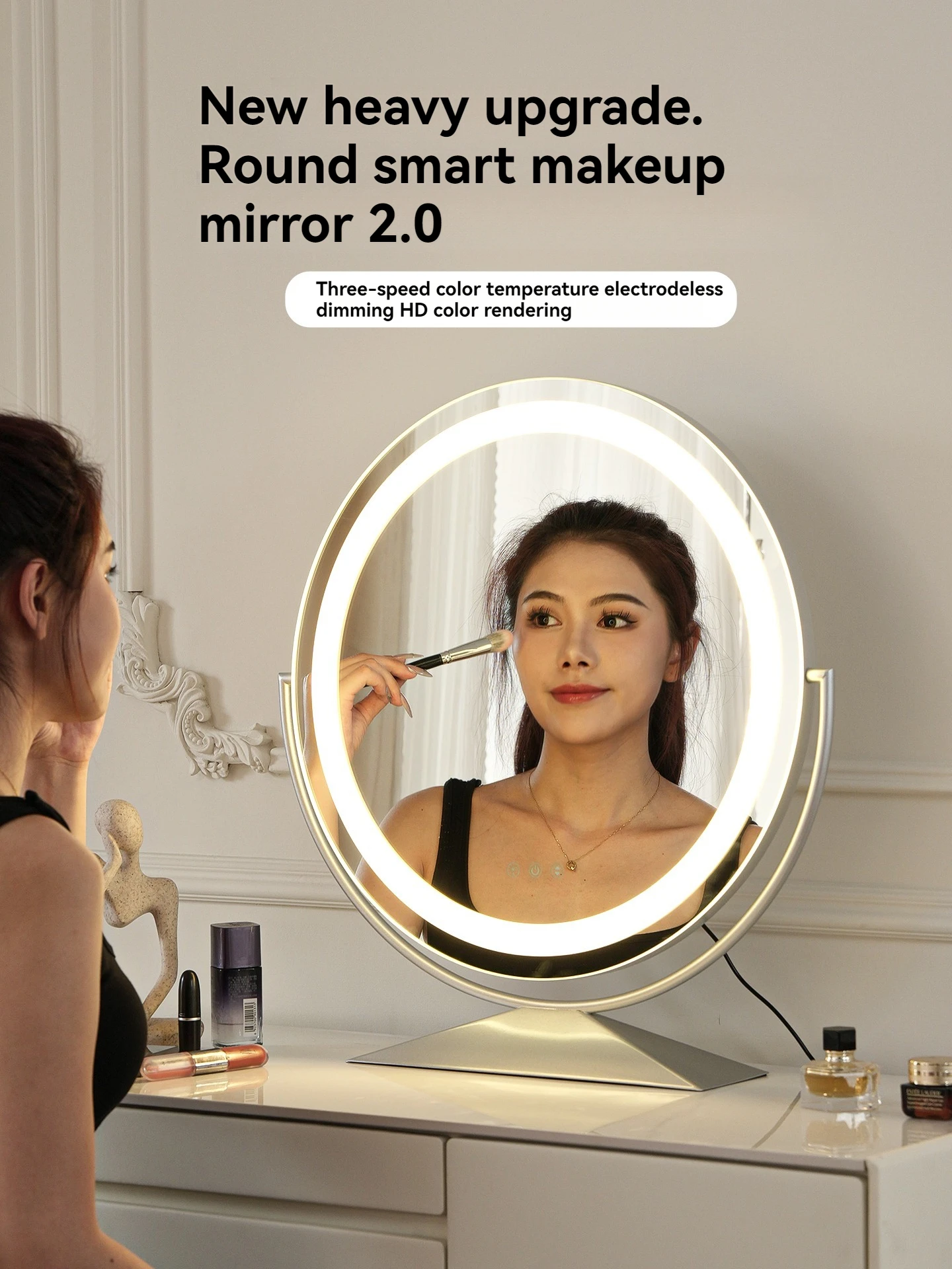Schönheit Spiegel Smart Circle Internet Celebrity Schlafzimmer Spiegel Make-Up Spiegel Make-Up Spiegel Make-Up Spiegel Hause Desktop