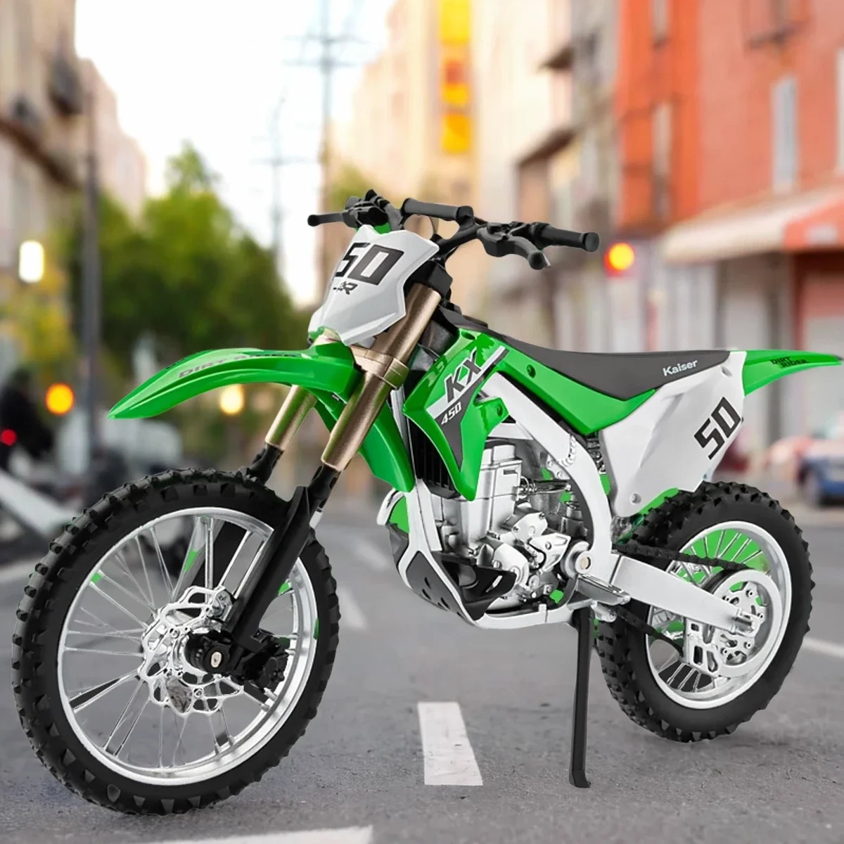 1:12 KX450 Cross-Country Motorrad Modell Simulation Straße Motorrad Modell Statische Sammlung Kinder Spielzeug Motorrad Image