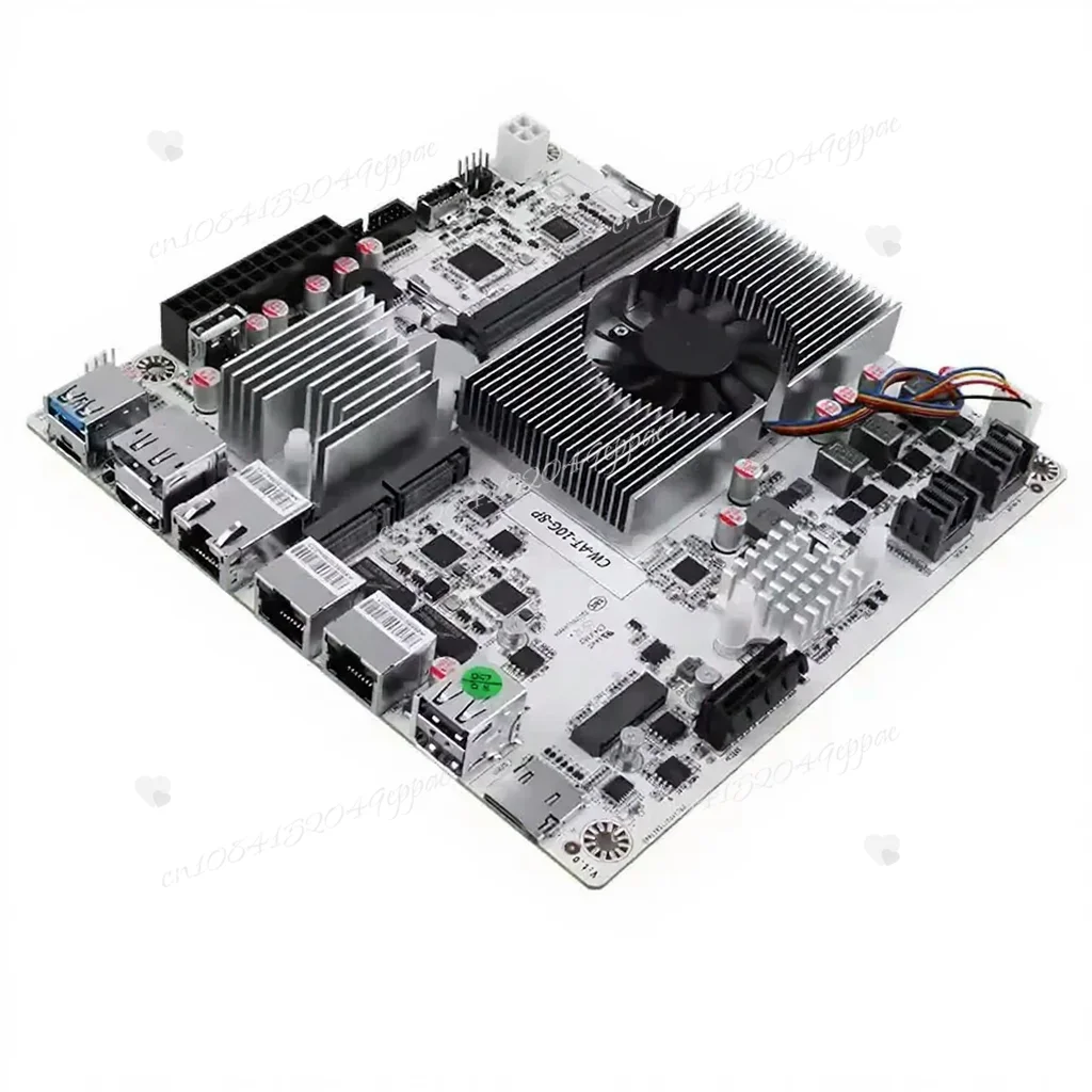 Firewall Mainboard PCIex1 Typ-C 8-Bay 10G NAS Motherboard N150 N100 I3-N305 1*10G 2*2,5G LANs 2*NVMe 2*SFF-8643 bis 8*SATA Image