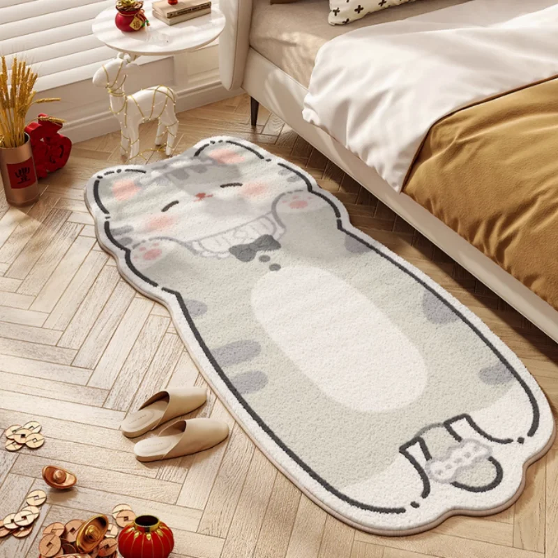 VIKAMA Snuggle-Safe Kitty Teppich, weiche Katzen-Bodenmatte mit rutschfester Basis, Spielmatte für Kleinkinder, Schlafzimmer und Haustierliebehäuser Image